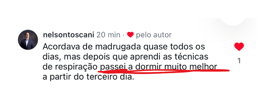 Depoimento de quem praticou a respiração